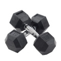 Gewichte Fitnessgeräte Fitness Gummi -Hex -Dumbbells Set Bodybuilding zum Verkauf